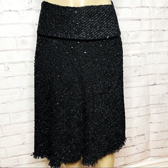 Renato Nucci fringe skirt with sequins size 38/ US size 8 - Picture 1 of 9